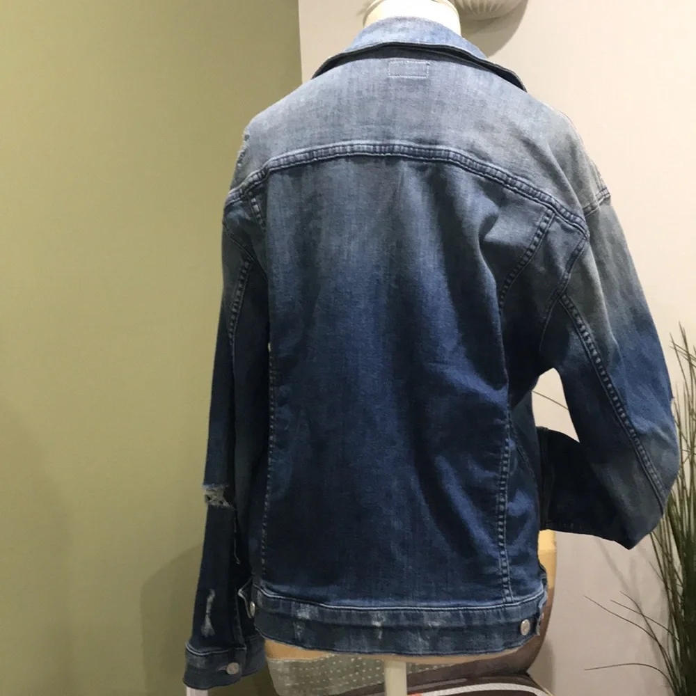 MOTHER Blue Denim Jacket - Picture 5 of 7